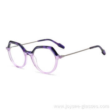 This Cool Colors Models Hot Sell Metal Temple Acetate Frame